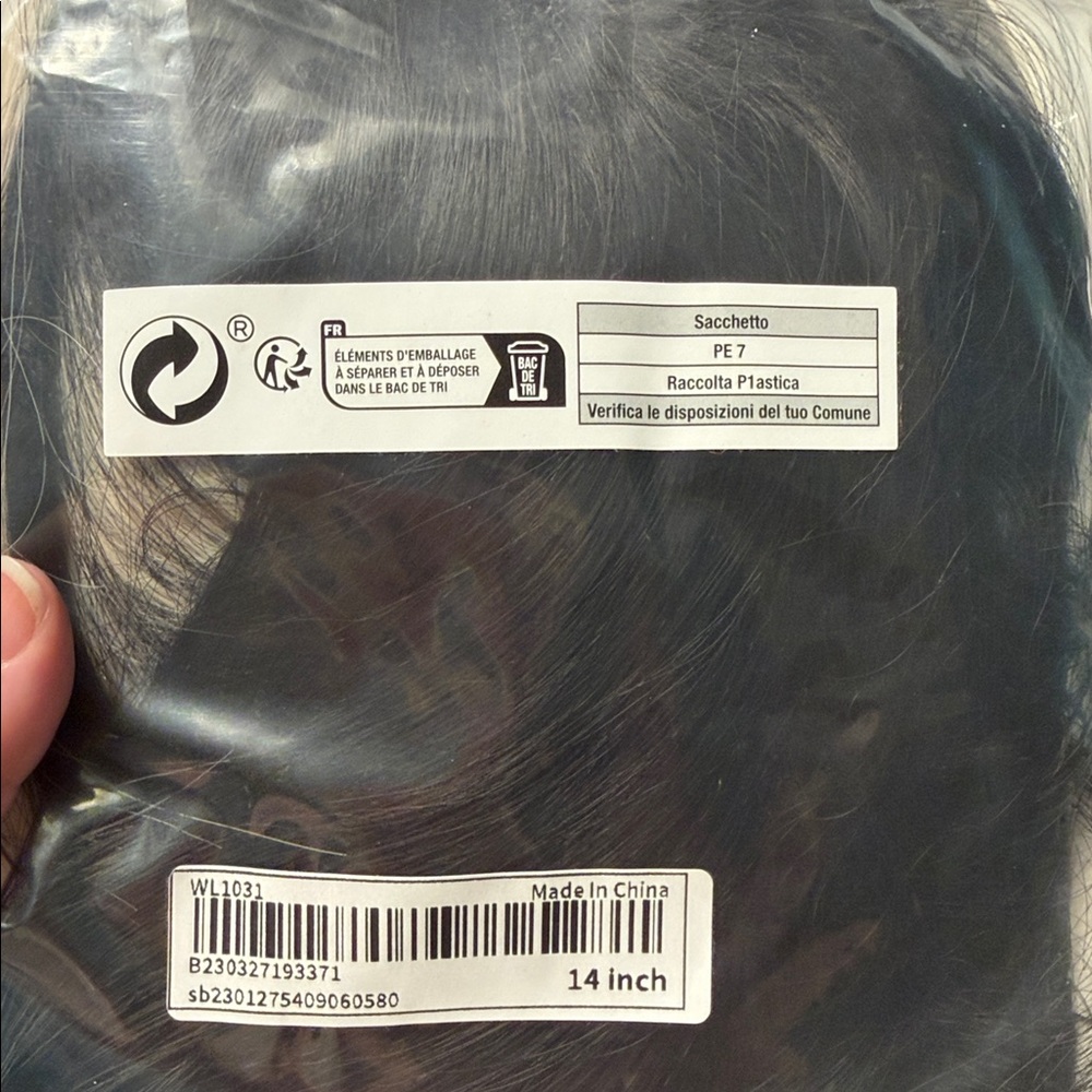 Sleek Black Hair Extension